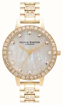 Olivia Burton Treasure demi wijzerplaat gouden armband horloge OB16MOP33