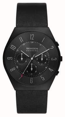 Skagen Heren grenen chronograaf zwart monochroom horloge SKW6843