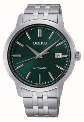 Seiko Automatische groene wijzerplaat roestvrijstalen dresswatch SRPH89K1
