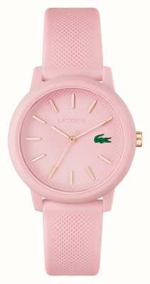 Lacoste 12.12 | roze wijzerplaat | horloge met roze harsband 2001213