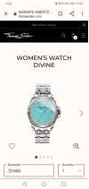 Customer picture of Thomas Sabo Dames glam en soul goddelijk horloge turquoise wijzerplaat WA0317-201-215-33