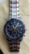 Customer picture of Citizen Heren | eco-drive | roestvrij staal en goud ip horloge met blauwe wijzerplaat BL5514-53L